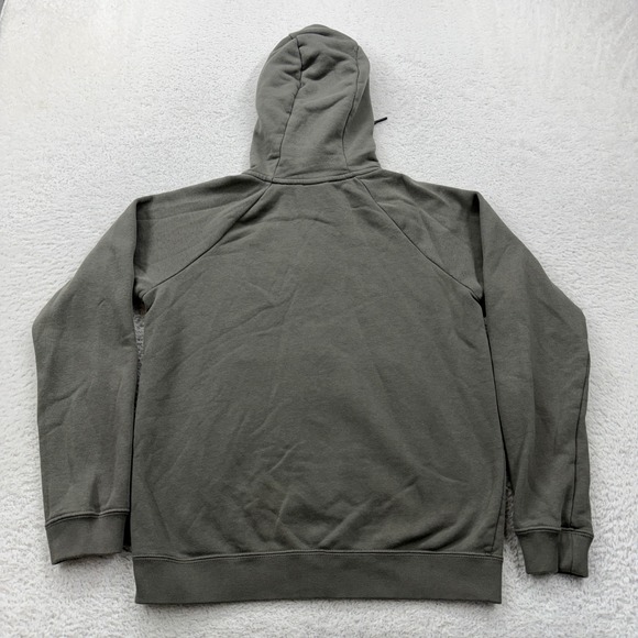 Nike Mens Sportswear Full Zip Hoodie Olive Green Logo Fleece XS 804391-325 - Picture 8 of 9